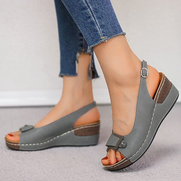 Sandales à talons compensés pour femmes