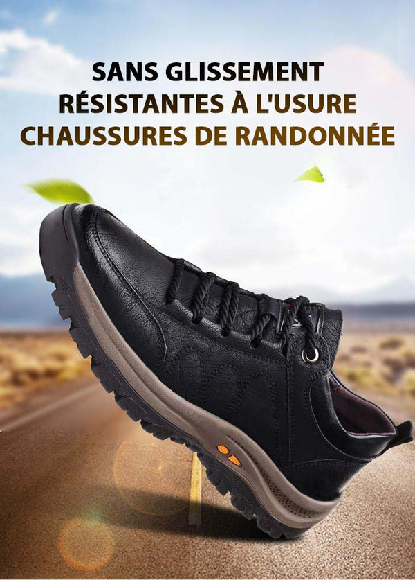 CHAUSSURES DE RANDONNÉE EXTÉRIEURES ANTIDÉRAPANTES noir présentation 3