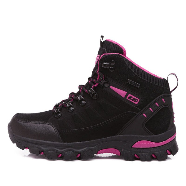 Chaussures de randonnée imperméables pour toutes les activités noir rose