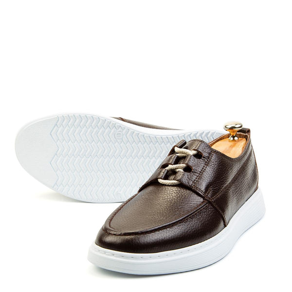 Ducavelli Marine: Chaussures confortables pour hommes en cuir véritable